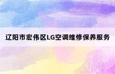 辽阳市宏伟区LG空调维修保养服务