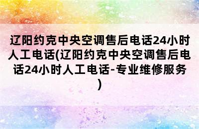 辽阳约克中央空调售后电话24小时人工电话(辽阳约克中央空调售后电话24小时人工电话-专业维修服务)