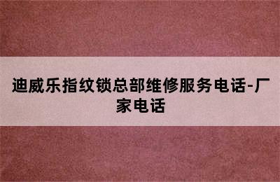 迪威乐指纹锁总部维修服务电话-厂家电话