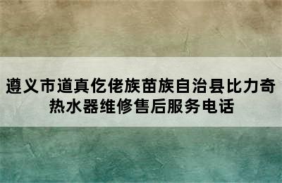 遵义市道真仡佬族苗族自治县比力奇热水器维修售后服务电话