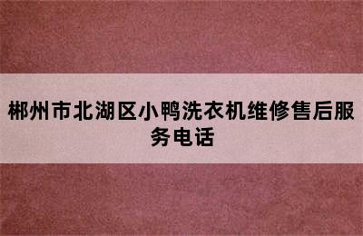 郴州市北湖区小鸭洗衣机维修售后服务电话