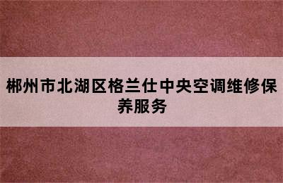 郴州市北湖区格兰仕中央空调维修保养服务