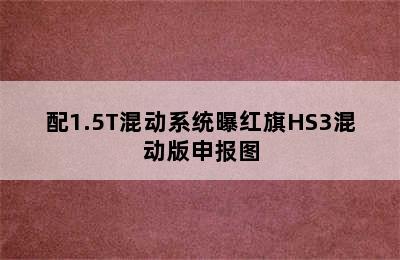 配1.5T混动系统曝红旗HS3混动版申报图