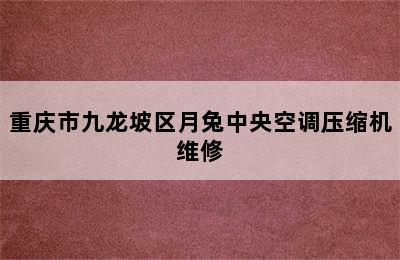 重庆市九龙坡区月兔中央空调压缩机维修