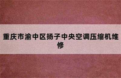 重庆市渝中区扬子中央空调压缩机维修