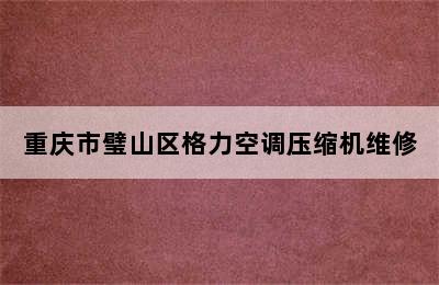 重庆市璧山区格力空调压缩机维修