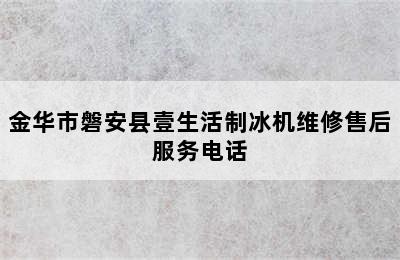 金华市磐安县壹生活制冰机维修售后服务电话