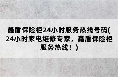 鑫盾保险柜24小时服务热线号码(24小时家电维修专家，鑫盾保险柜服务热线！)