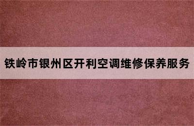 铁岭市银州区开利空调维修保养服务