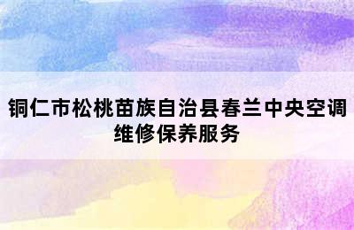 铜仁市松桃苗族自治县春兰中央空调维修保养服务