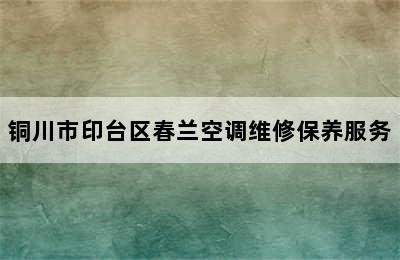 铜川市印台区春兰空调维修保养服务