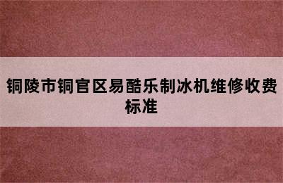 铜陵市铜官区易酷乐制冰机维修收费标准