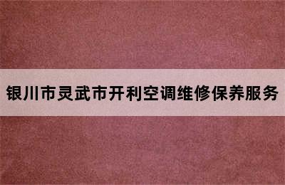 银川市灵武市开利空调维修保养服务