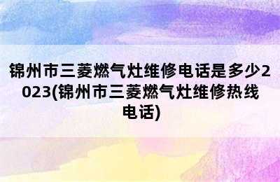 锦州市三菱燃气灶维修电话是多少2023(锦州市三菱燃气灶维修热线电话)