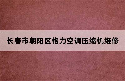 长春市朝阳区格力空调压缩机维修