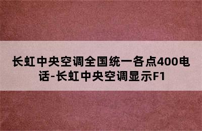 长虹中央空调全国统一各点400电话-长虹中央空调显示F1