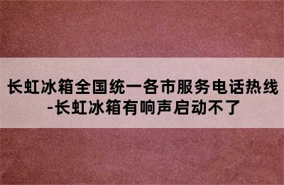 长虹冰箱全国统一各市服务电话热线-长虹冰箱有响声启动不了