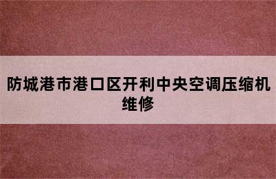 防城港市港口区开利中央空调压缩机维修