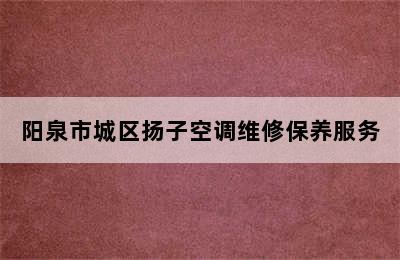 阳泉市城区扬子空调维修保养服务