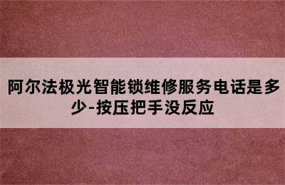 阿尔法极光智能锁维修服务电话是多少-按压把手没反应