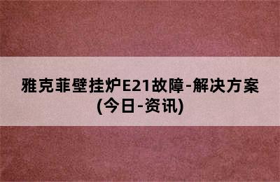 雅克菲壁挂炉E21故障-解决方案(今日-资讯)