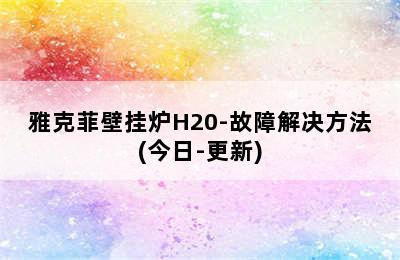 雅克菲壁挂炉H20-故障解决方法(今日-更新)