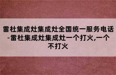 雷杜集成灶集成灶全国统一服务电话-雷杜集成灶集成灶一个打火,一个不打火