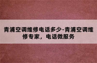 青浦空调维修电话多少-青浦空调维修专家，电话微服务