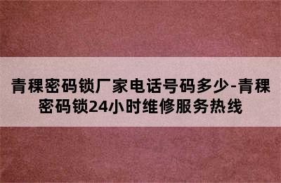 青稞密码锁厂家电话号码多少-青稞密码锁24小时维修服务热线