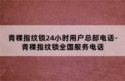 青稞指纹锁24小时用户总部电话-青稞指纹锁全国服务电话