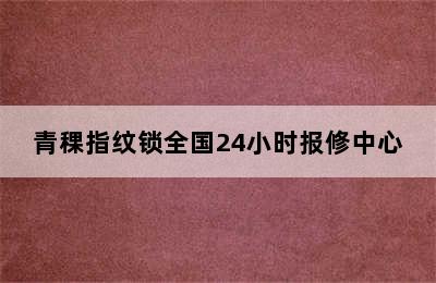 青稞指纹锁全国24小时报修中心