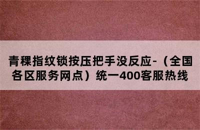 青稞指纹锁按压把手没反应-（全国各区服务网点）统一400客服热线