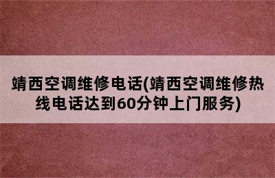 靖西空调维修电话(靖西空调维修热线电话达到60分钟上门服务)