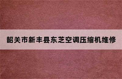 韶关市新丰县东芝空调压缩机维修