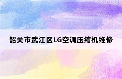 韶关市武江区LG空调压缩机维修