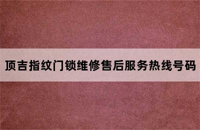 顶吉指纹门锁维修售后服务热线号码