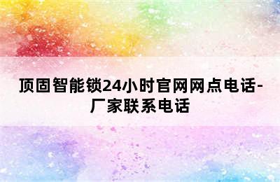 顶固智能锁24小时官网网点电话-厂家联系电话