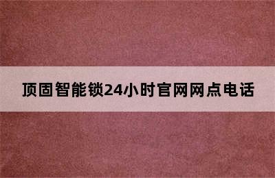 顶固智能锁24小时官网网点电话