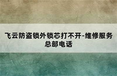 飞云防盗锁外锁芯打不开-维修服务总部电话