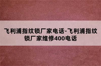 飞利浦指纹锁厂家电话-飞利浦指纹锁厂家维修400电话