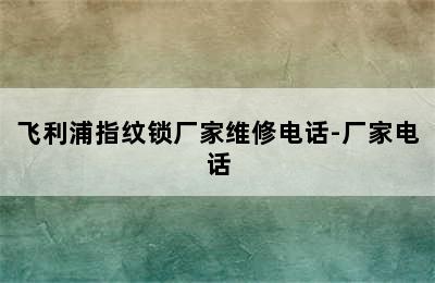 飞利浦指纹锁厂家维修电话-厂家电话