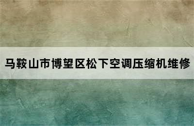 马鞍山市博望区松下空调压缩机维修