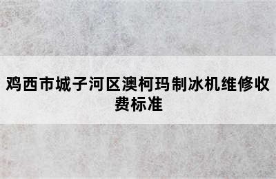 鸡西市城子河区澳柯玛制冰机维修收费标准