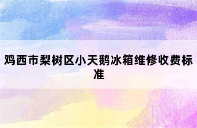 鸡西市梨树区小天鹅冰箱维修收费标准