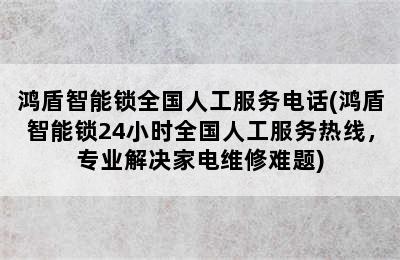 鸿盾智能锁全国人工服务电话(鸿盾智能锁24小时全国人工服务热线，专业解决家电维修难题)