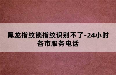 黑龙指纹锁指纹识别不了-24小时各市服务电话